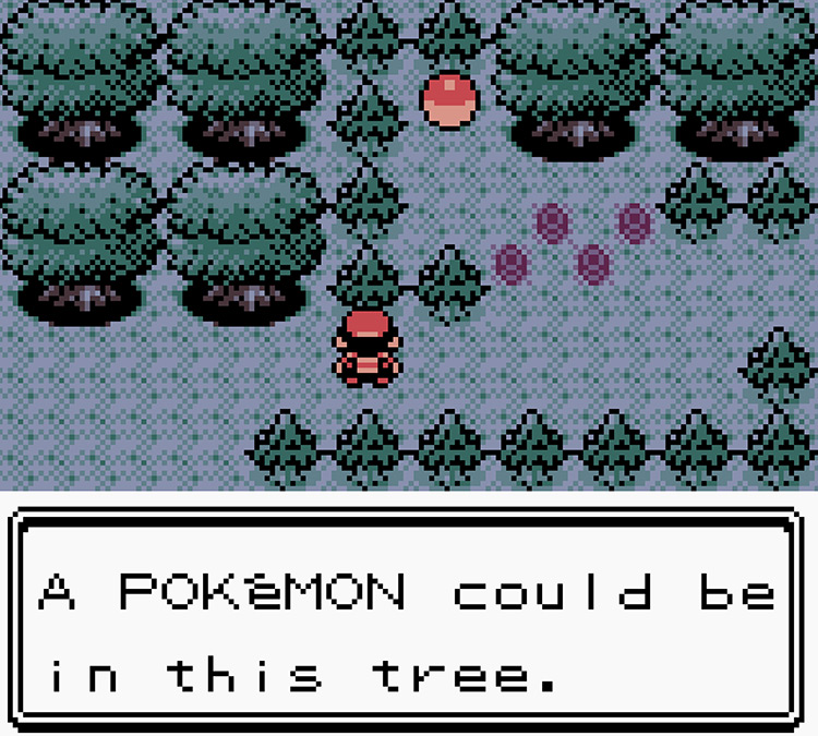 Finding Pokemon in the small trees / Pokémon Crystal