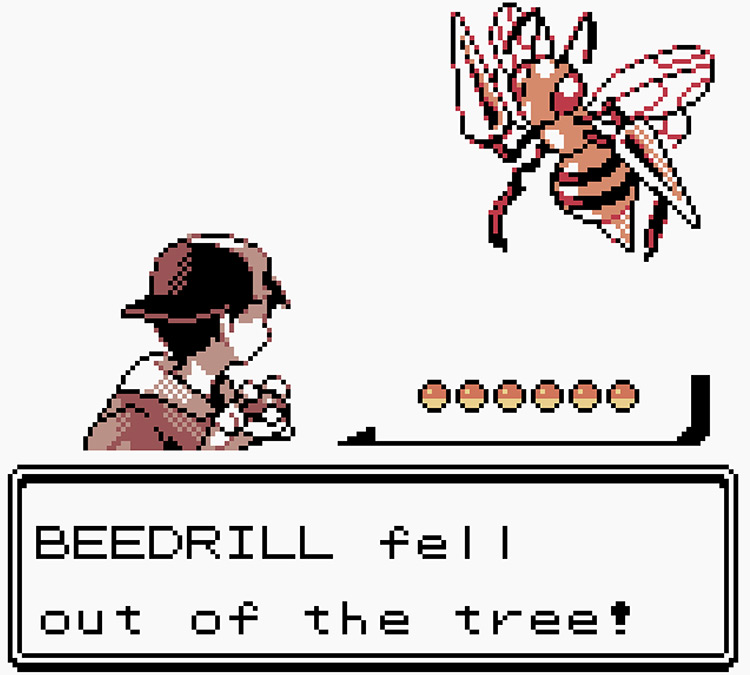 Finding a wild Beedrill / Pokémon Crystal