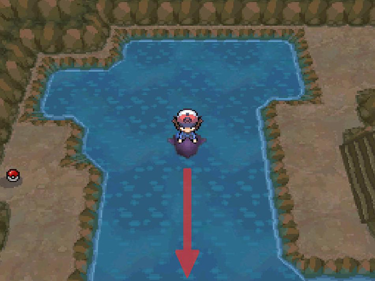Head south on the water. / Pokémon Black and White