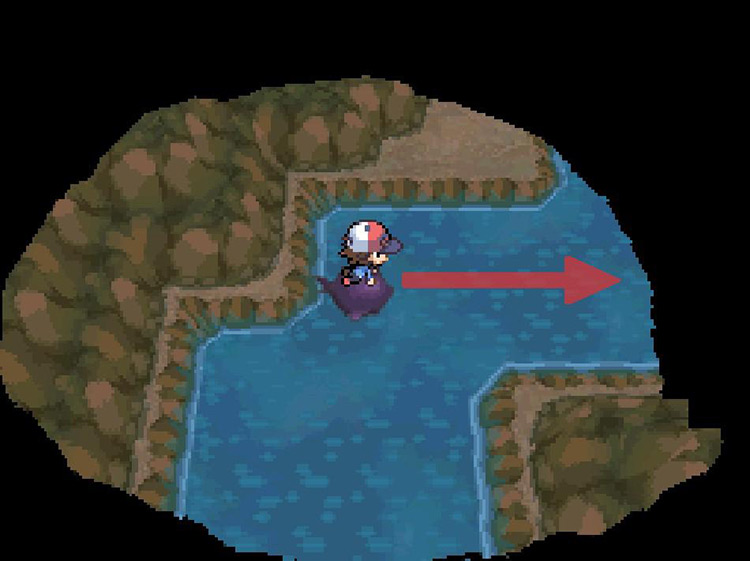 Turn right on the path. / Pokémon Black and White
