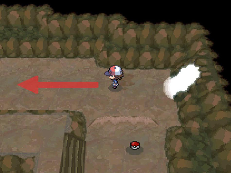 Head west inside Wellspring Cave. / Pokémon Black and White