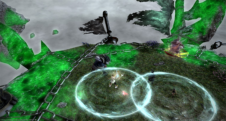 Attacking a “Lan’maii Vundu” as Baleen Bombs drop / Final Fantasy XIV