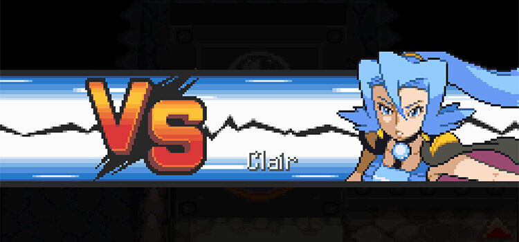 Clair Gym Leader Battle Vignette Screenshot in Pokémon HeartGold