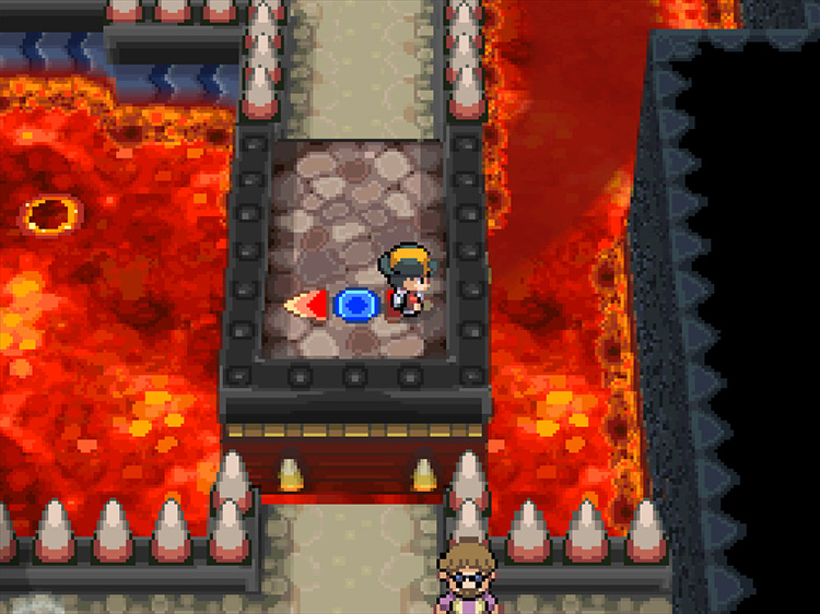 The orientation of the platform if you did the first puzzle right. / Pokémon HeartGold and SoulSilver