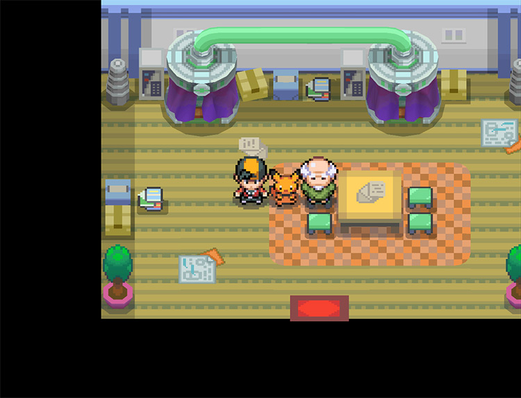 Inside the Sea Cottage on Route 25 / Pokémon HeartGold and SoulSilver