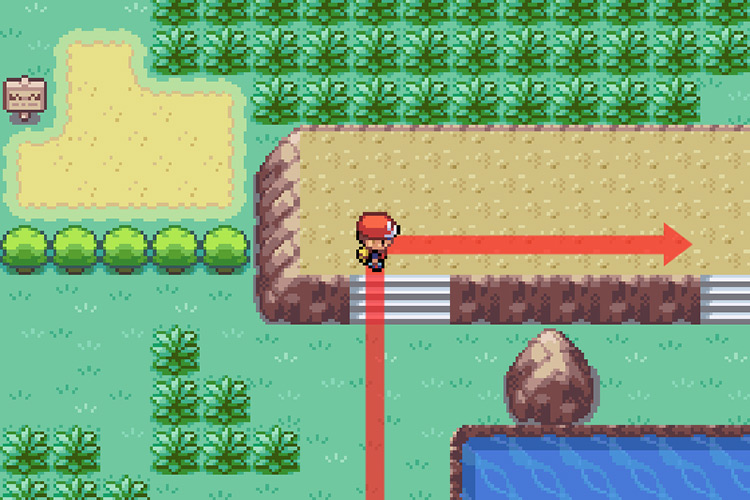Passing through the 2nd elevated portion / Pokémon FireRed and LeafGreen