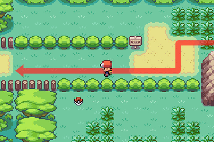 Exiting Area 1 of Safari Zone, entering Area 2 / Pokémon FireRed and LeafGreen
