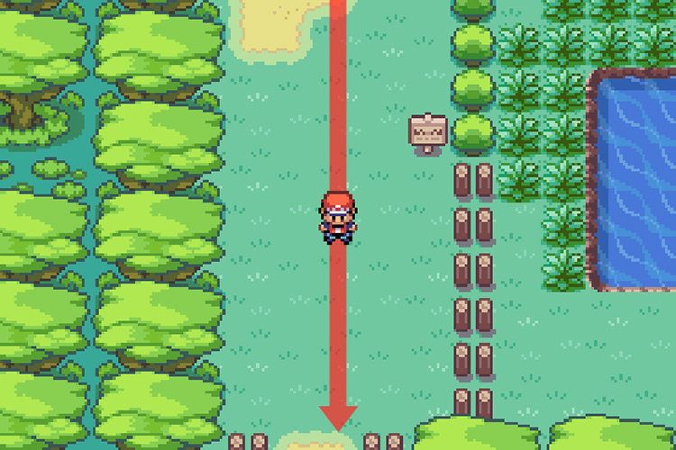 Exiting Area 2 of Safari Zone, entering Area 3 / Pokémon FireRed and LeafGreen
