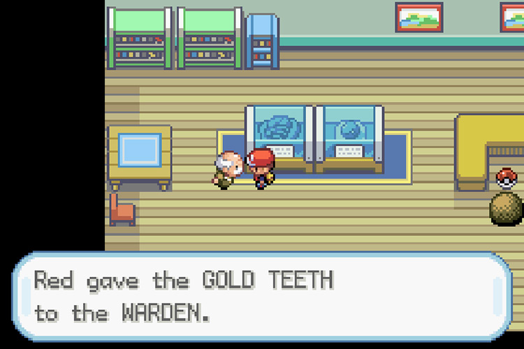 Giving the Gold Teeth to the Warden / Pokémon FireRed and LeafGreen