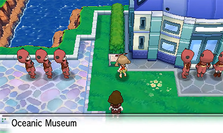 Grunts blocking the entrance to the museum / Pokémon Omega Ruby and Alpha Sapphire