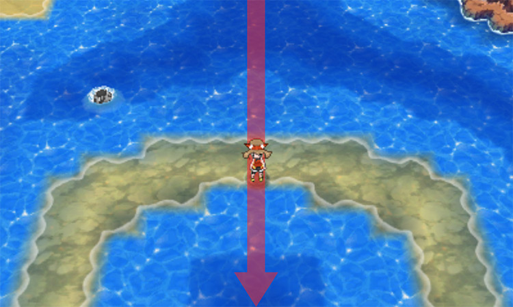 On the island above Seafloor Cavern / Pokémon Omega Ruby and Alpha Sapphire