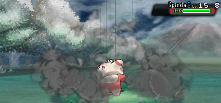 Sky Drop used in battle in Pokémon Omega Ruby
