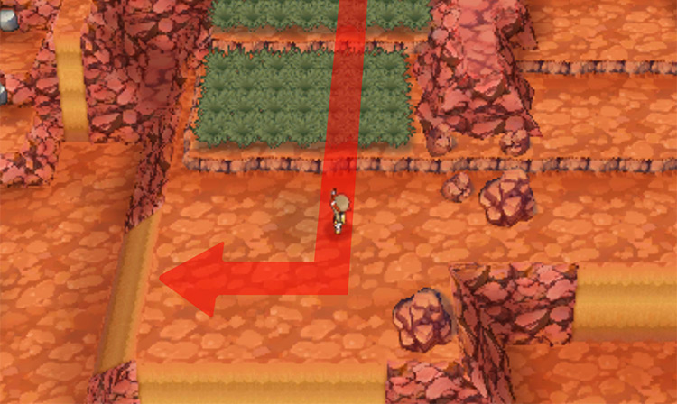 The correct path that leads to the TM’s location / Pokémon Omega Ruby and Alpha Sapphire