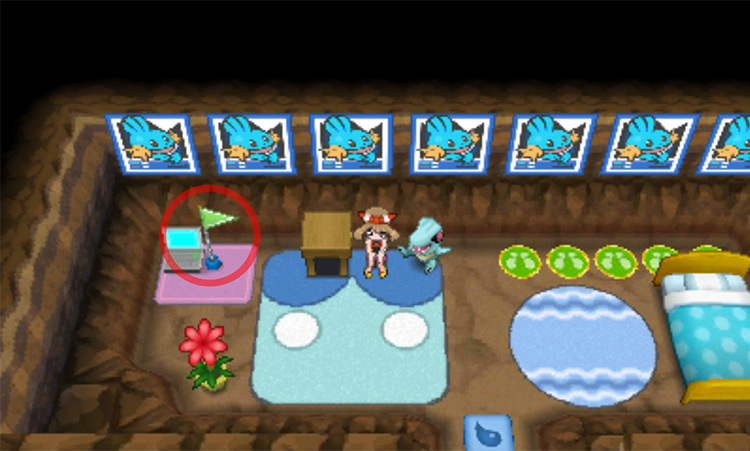 Flag inside a Super-Secret Base / Pokémon Omega Ruby and Alpha Sapphire