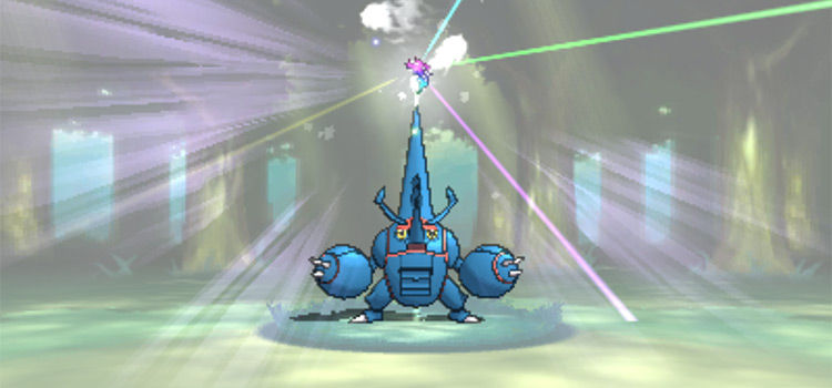 Mega Heracross in battle in Pokémon Omega Ruby