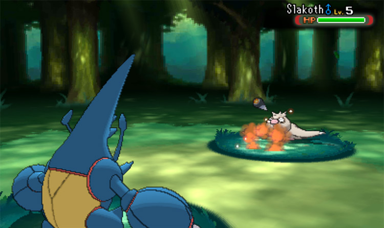 Mega Heracross using the multi-hit move, Pin Missile / Pokémon Omega Ruby and Alpha Sapphire