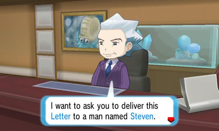 Receiving the Letter to Steven from Mr. Stone / Pokémon ORAS
