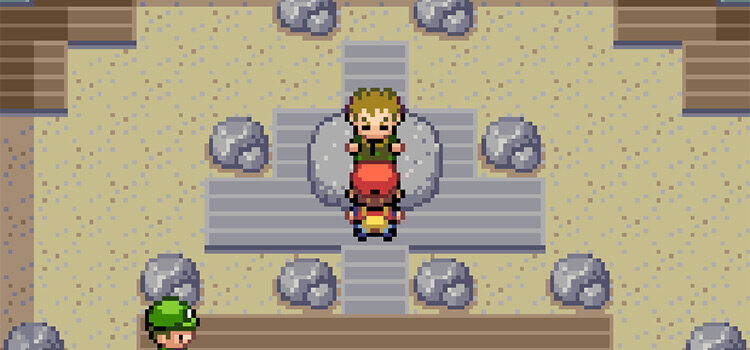 Challenging Brock at the Pewter City Gym (Pokémon FireRed)