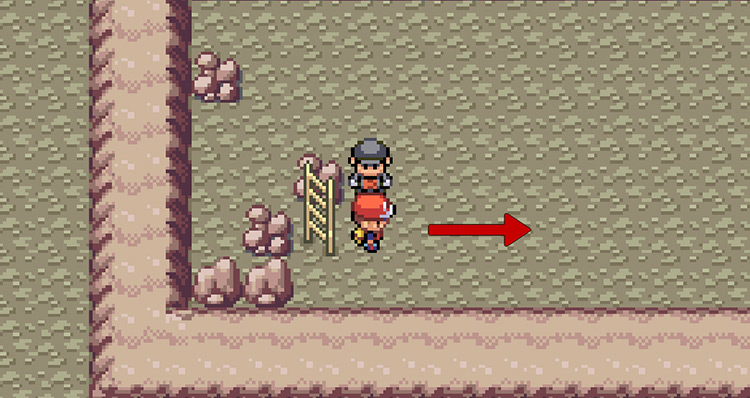 After defeating the Team Rocket Grunt, walk right until you reach the Star Piece / Pokemon FRLG
