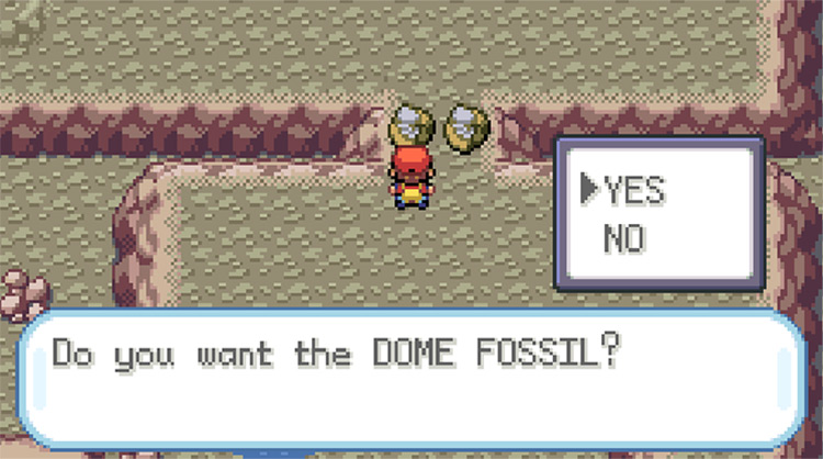 Choosing the Dome Fossil at the end of Mt. Moon / Pokemon FRLG