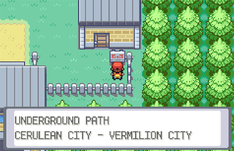 The Underground Path from Cerulean City to Vermilion City / Pokemon FRLG
