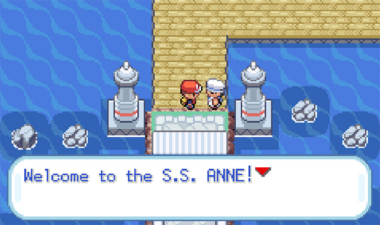 Boarding the S.S. Anne in Vermilion City / Pokemon FRLG