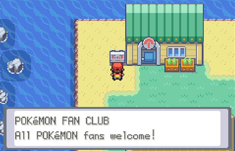 Outside of the Pokémon Fan Club / Pokemon FRLG