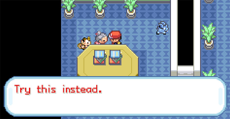 Getting the Tea from the lady in the Celadon Mansion / Pokemon FRLG
