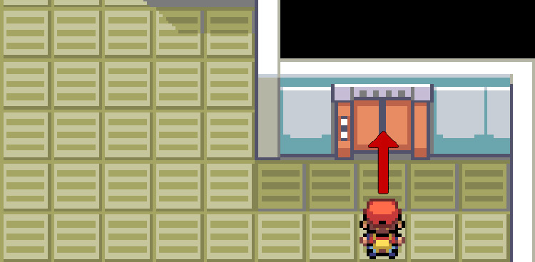 Walk inside of this elevator now that we can use it with the Lift Key / Pokemon FRLG