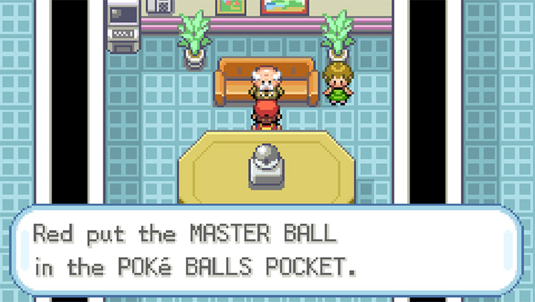 Receiving the Master Ball from the President of Silph Co. / Pokemon FRLG