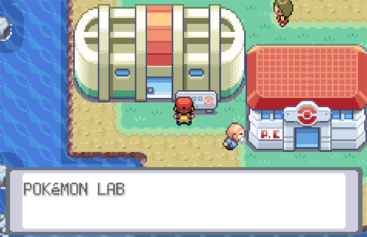The Pokémon Lab on Cinnabar Island / Pokemon FRLG