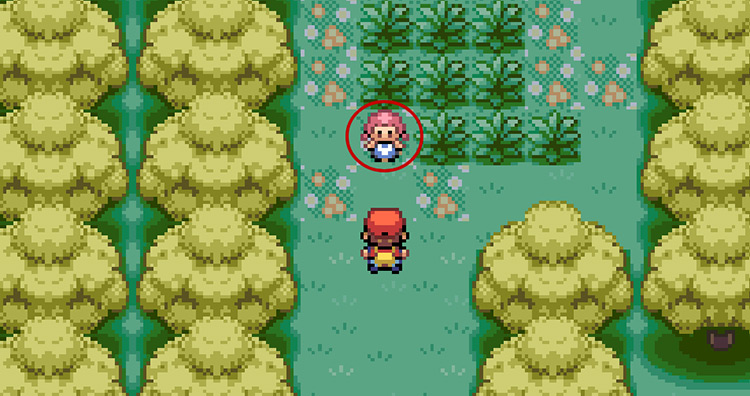 Talk to Lostelle in the north-west corner of Berry Forest / Pokemon FRLG