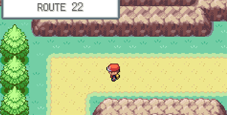 Route 22, just west of Viridian City / Pokemon FRLG