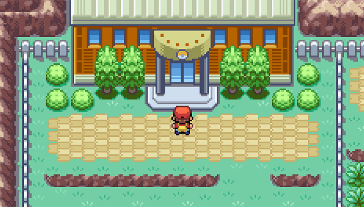 Outside of the Pokémon League Front Gate Building / Pokemon FRLG