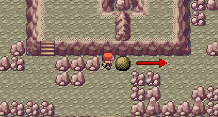 Move this boulder east as far as possible / Pokemon FRLG