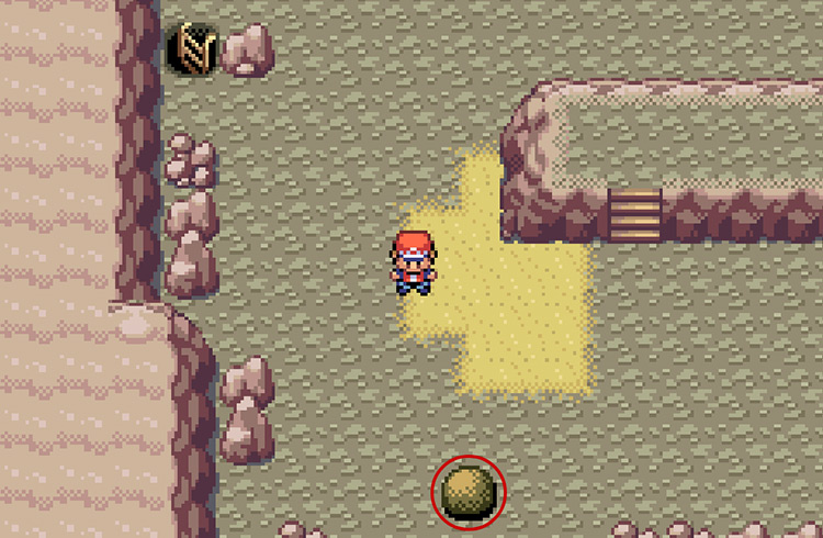 Use strength on this boulder once you reach the 2nd floor / Pokemon FRLG