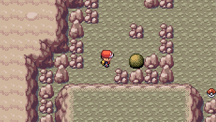 Push the boulder right once so it lands on the button and then prepare to move on to button number 4 / Pokemon FRLG