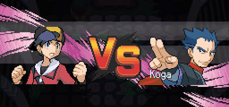 Koga's Battle vignette at the Elite Four in Pokémon HeartGold