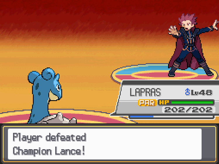 Lance being defeated / Pokémon HG/SS