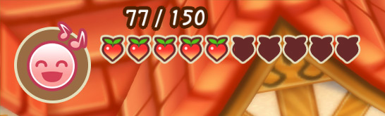 Close-up of a half-full stamina meter. / Story of Seasons: Friends of Mineral Town