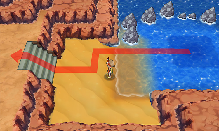A hidden island north of the route / Pokémon Omega Ruby and Alpha Sapphire