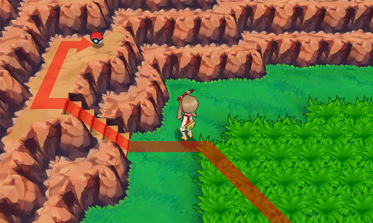 The Blue Shard’s exact location on this Mirage Mountain / Pokémon Omega Ruby and Alpha Sapphire