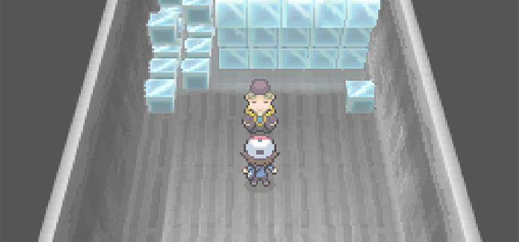 Sage Zinzolin inside cold storage in Driftveil City (Pokémon Black)