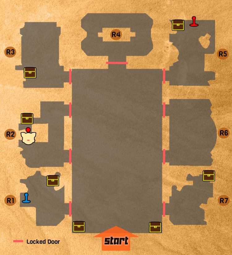 Map of Moschet Manor / FFCC Remastered