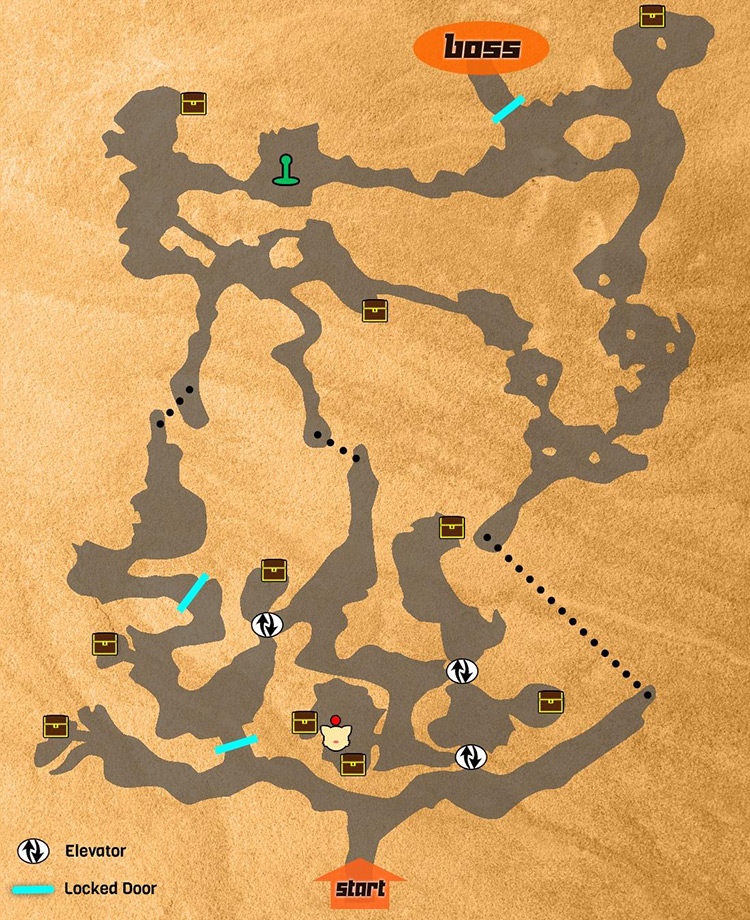 Map of Selepation Cave / FFCC Remastered