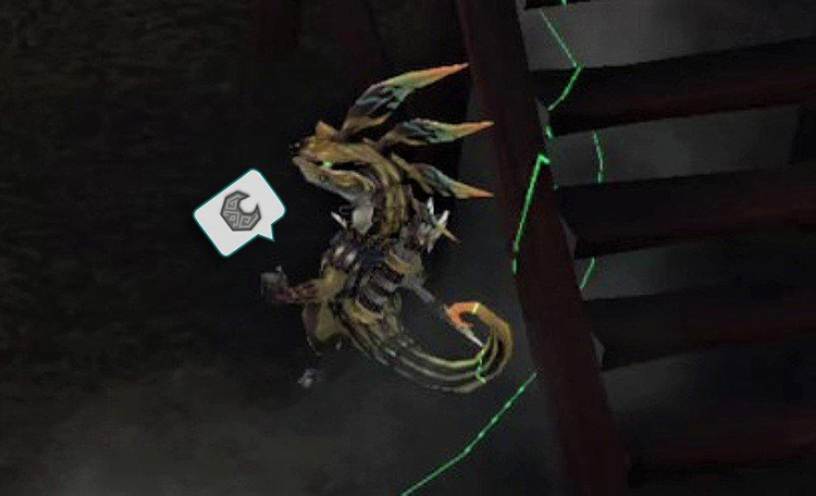 Lizardman carrying the key to the boss gate / FFCC Remastered