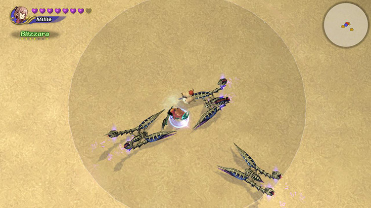 Three Electric Scorpions surround the player character / FFCC Remastered