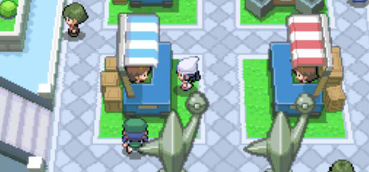 Battle Frontier Shopping Kiosk in Pokémon Platinum