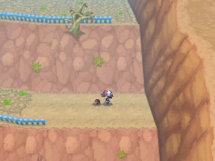 TM12 Taunt location on the cliff face. / Pokémon Black and White