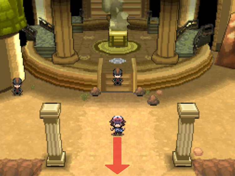 Continue south to exit onto Victory Road. / Pokémon Black and White